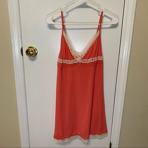 Victoria Secret Peach Chemise Babydoll Nightgown